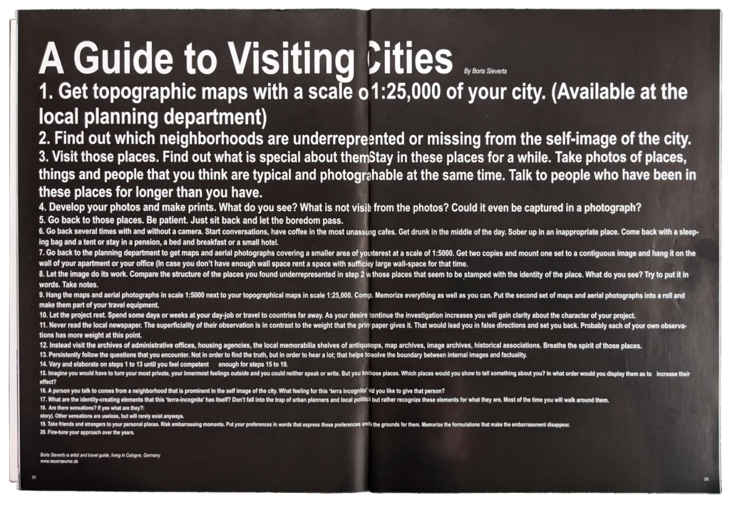 Monu: A Guide visiting cities - Publikation